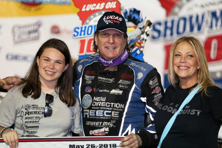 The family of legendary dirt track racer Bloomquist , led by his wife ...